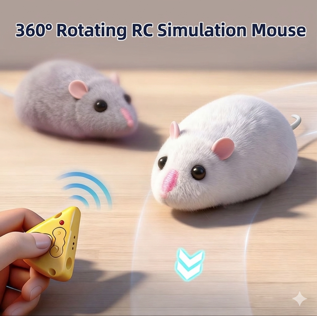 Remote-Controlled Electric Mock Mouse: A Unique, Prank-Worthy, Scary, and Funny Viral Toy